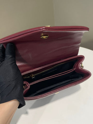 Open image in slideshow, Saint Laurent Loulou Toy Burgundy