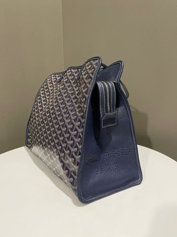 Open image in slideshow, Goyard Hardy PM Bag Bleu Marine Canvas