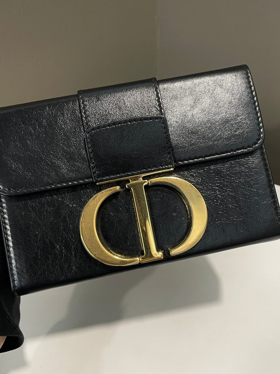 Dior Montaigne 30 Box Bag Black Calfskin – LOVELOTSLUXURY
