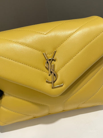Open image in slideshow, Saint Laurent Loulou Toy Jaune