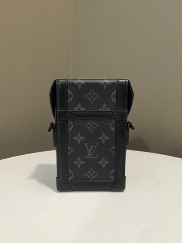 Open image in slideshow, Louis Vuitton Vertical Wearable Trunk Wallet Monogram Eclipse