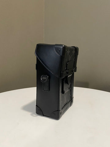 Open image in slideshow, Louis Vuitton Vertical Wearable Trunk Wallet Monogram Eclipse