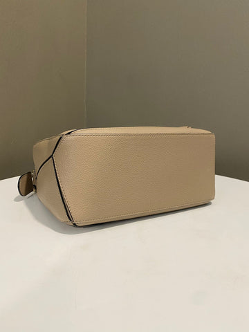 Open image in slideshow, Loewe Small Puzzle Bag Taupe Grained Calfskin