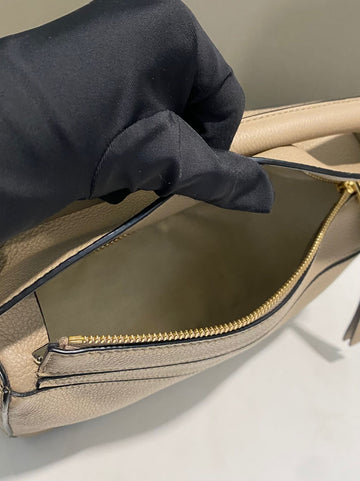 Open image in slideshow, Loewe Small Puzzle Bag Taupe Grained Calfskin