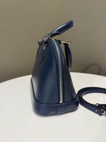 Open image in slideshow, Louis Vuitton Alma BB Navy Epi