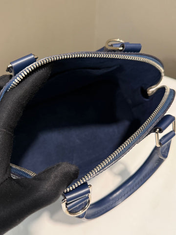 Open image in slideshow, Louis Vuitton Alma BB Navy Epi