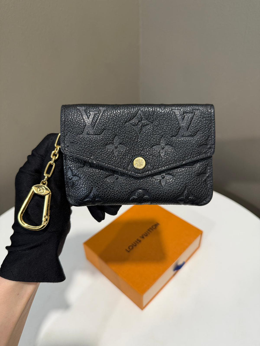 Key Cles Louis Vuitton Coin Pouch Black Louis Vuitton Pre-Owned