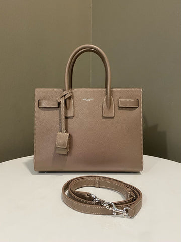 Open image in slideshow, Saint Laurent Sac De Jour Etoupe Grainy Leather