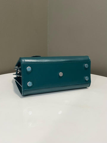 Open image in slideshow, Saint Laurent Nano Sac De Jour Tote Bag Forest Green