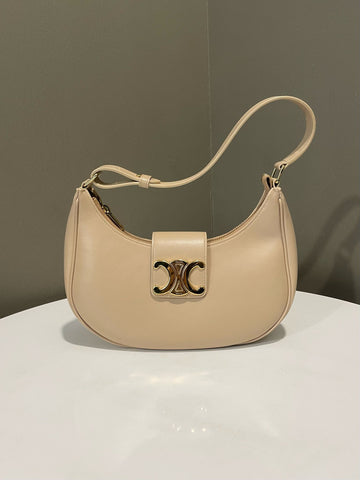 Open image in slideshow, Celine Ava Triomphe Bag Nude Beige Calfskin