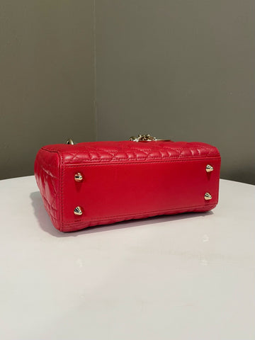Open image in slideshow, Dior My Lady ABC Dior Red Lambskin