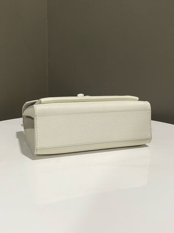 Open image in slideshow, Louis Vuitton Mylockme Chain Bag White Calfskin