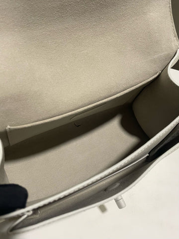 Open image in slideshow, Louis Vuitton Mylockme Chain Bag White Calfskin