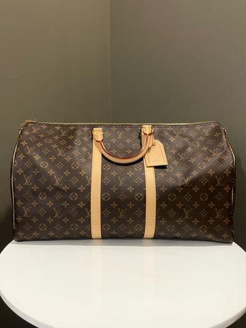 Open image in slideshow, Louis Vuitton Keepall Bandoulière 55 Classic Monogram