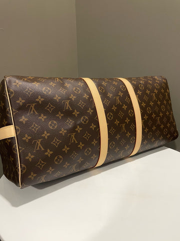 Open image in slideshow, Louis Vuitton Keepall Bandoulière 55 Classic Monogram