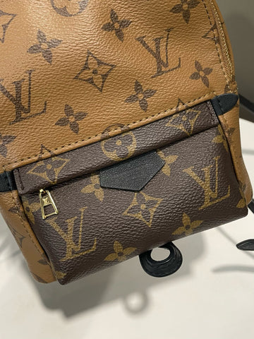 Open image in slideshow, Louis Vuitton Palm Spring Mini Backpack Monogram Reverse