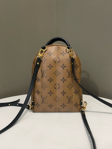 Open image in slideshow, Louis Vuitton Palm Spring Mini Backpack Monogram Reverse