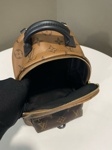 Open image in slideshow, Louis Vuitton Palm Spring Mini Backpack Monogram Reverse