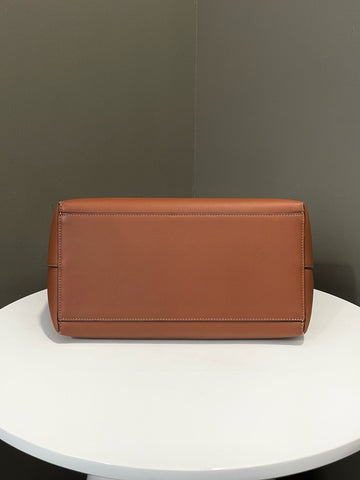 Open image in slideshow, Loewe Anagram Tote Bag Tan Brown Grained Calfskin