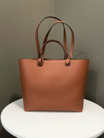 Open image in slideshow, Loewe Anagram Tote Bag Tan Brown Grained Calfskin