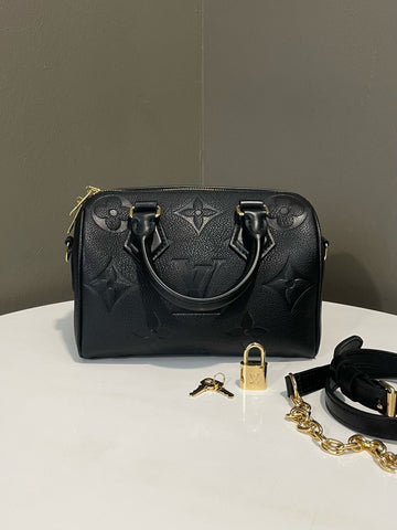 Open image in slideshow, Louis Vuitton Speedy Bandoulière 20 Monogram Empreinte Leather