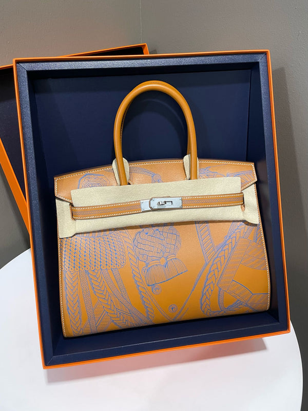Hermes Birkin 30 Sellier Zouaves ET Dragons Natural Sable