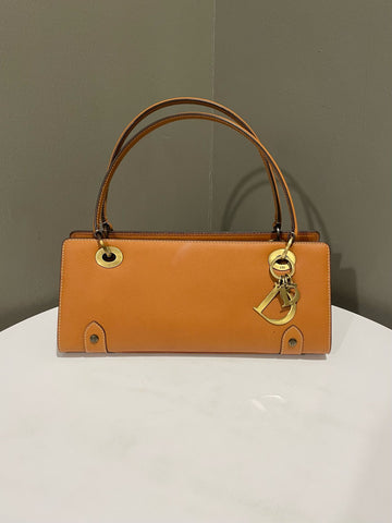 Open image in slideshow, Dior Vintage East West Tote Camel Tan Calfskin