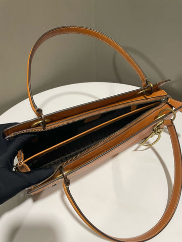 Open image in slideshow, Dior Vintage East West Tote Camel Tan Calfskin