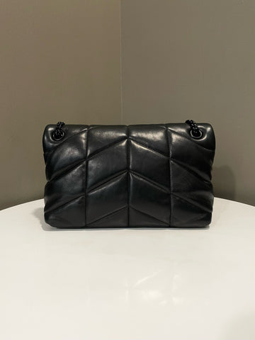 Open image in slideshow, Saint Laurent Puffer Shoulder bag Black