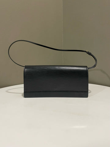 Open image in slideshow, Louis Vuitton Honfleur Clutch Black Epi