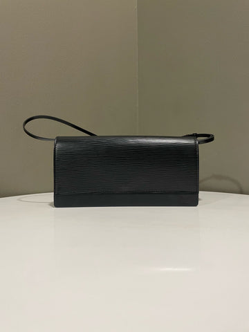 Open image in slideshow, Louis Vuitton Honfleur Clutch Black Epi