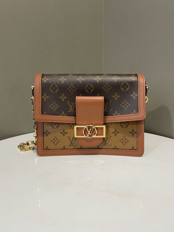 Open image in slideshow, Louis Vuitton Dauphine Bag Brown Reverse Monogram