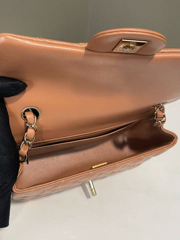 Open image in slideshow, Chanel Quilted Classic Rectangular Caramel Lambskin