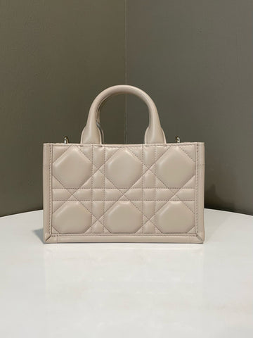 Open image in slideshow, Dior Macrocannage Book Tote Powder Beige Calfskin