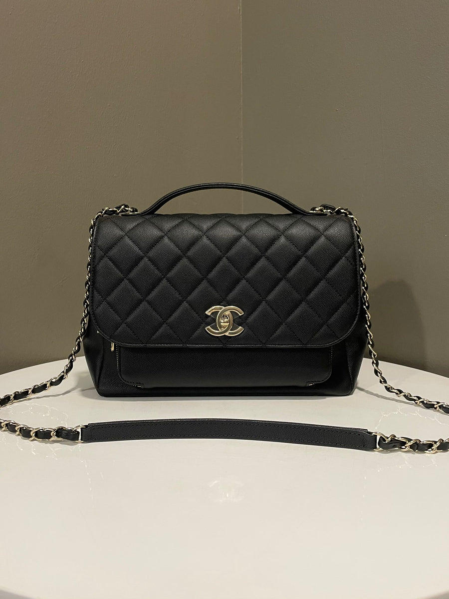 Chanel Business Affinity Flap Bag Black Caviar