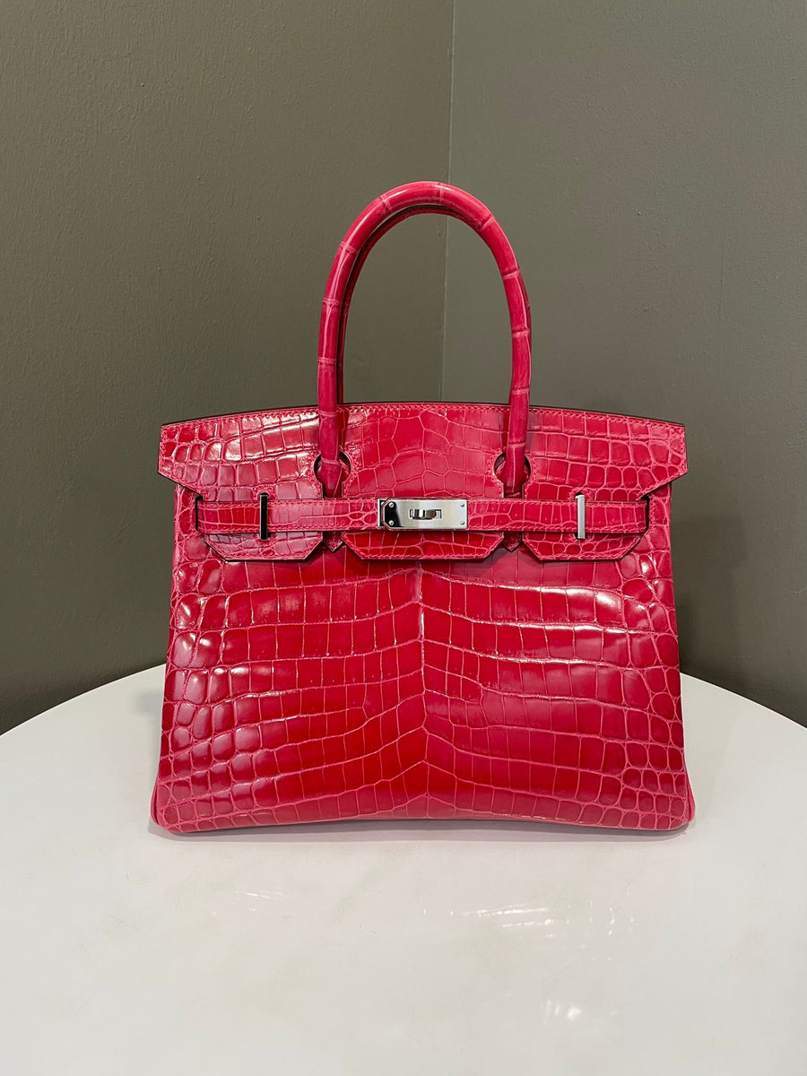 Hermes Birkin 30 Rose Extreme Crocodile Niloticus - Main Image