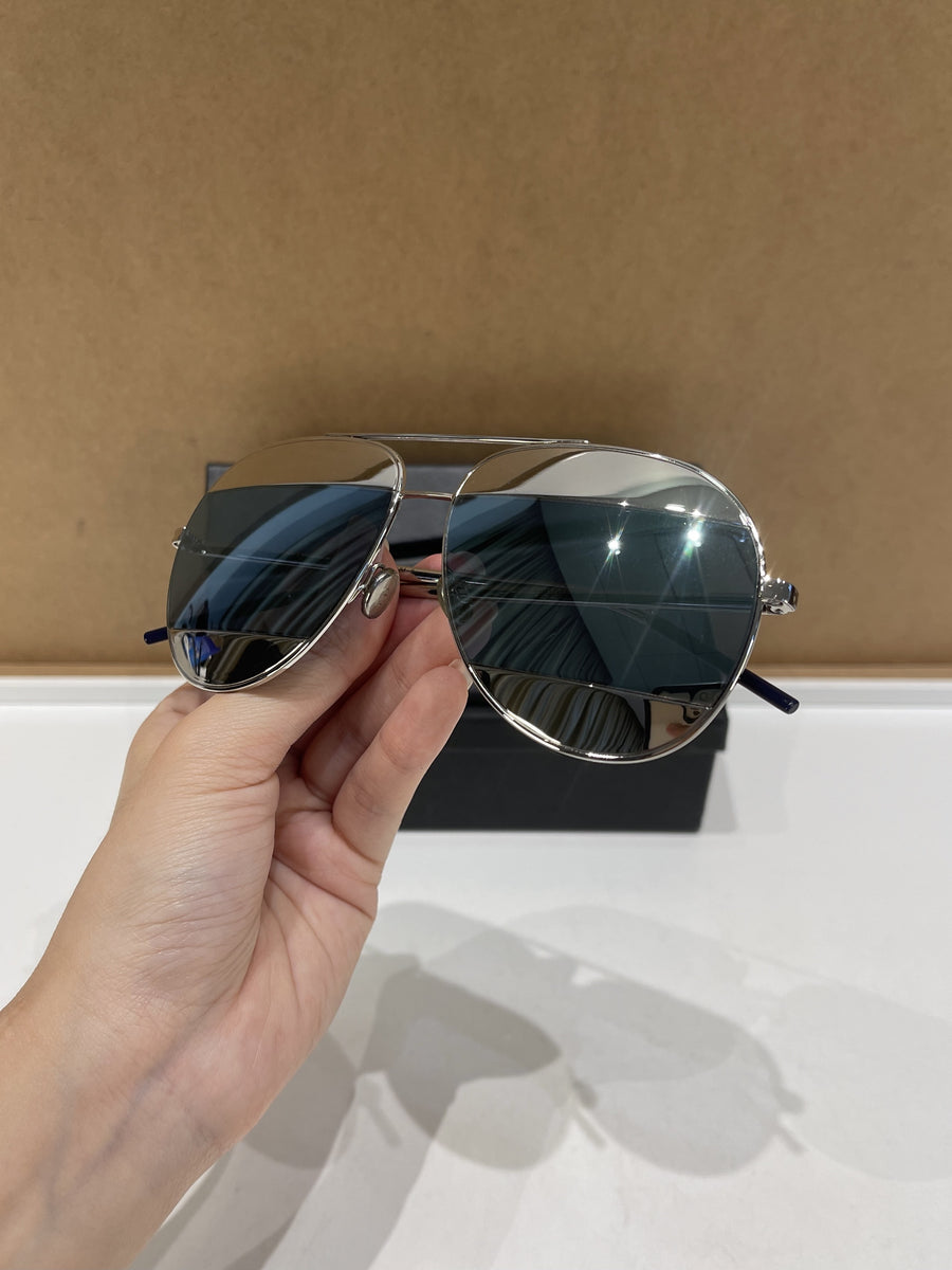 Dior Split Sunglasses Blue Mirrored Dior Split Sunglasses Blue
