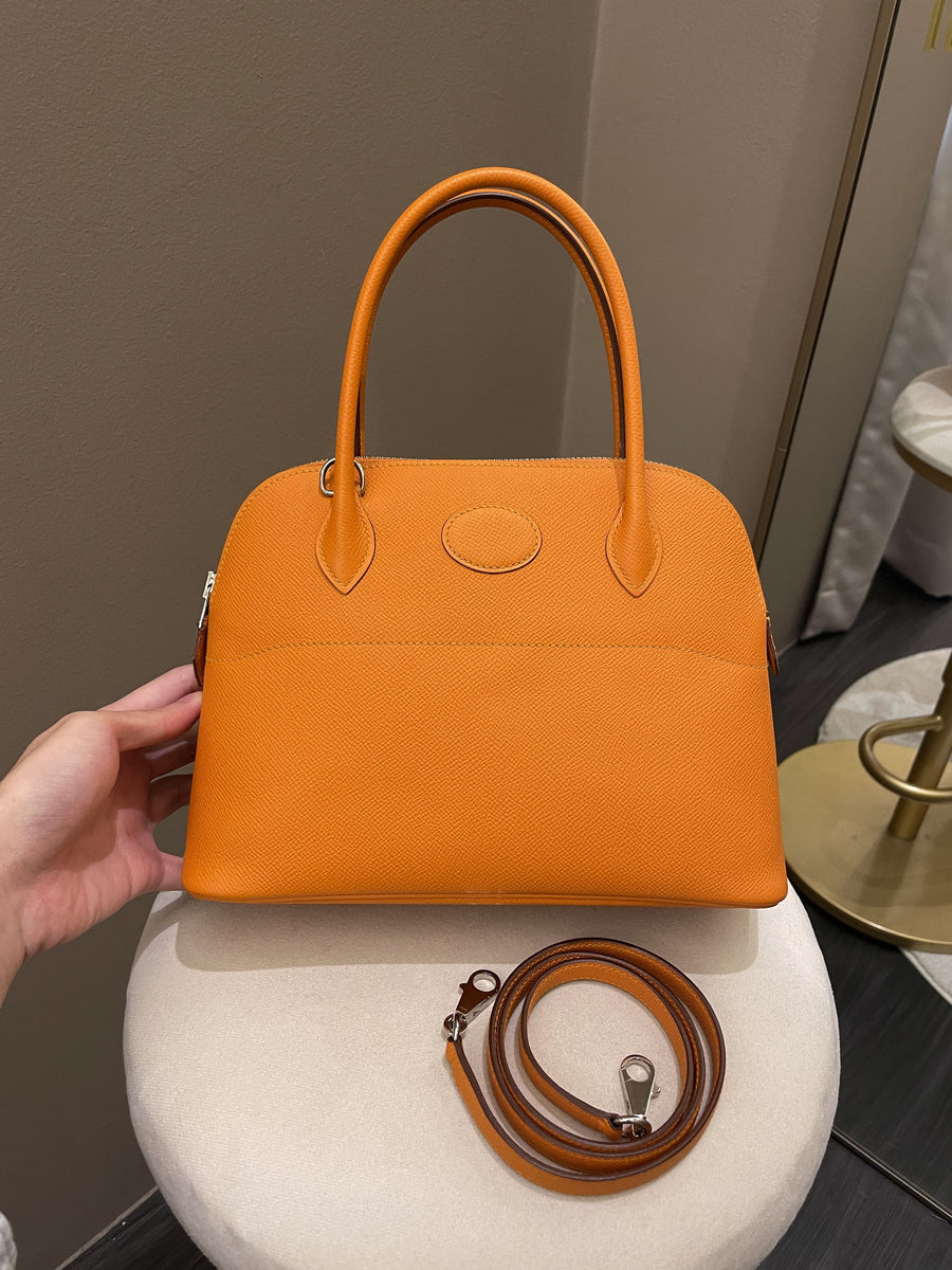 HERMES Epsom Bolide 27 Orange 1256840