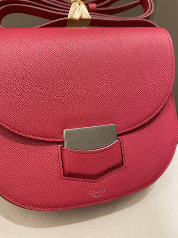 Open image in slideshow, Celine Trotteur Bag Light Red (Epsom Like) Leather