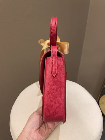 Open image in slideshow, Celine Trotteur Bag Light Red (Epsom Like) Leather