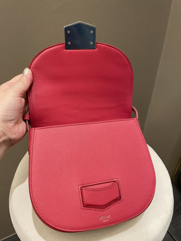 Open image in slideshow, Celine Trotteur Bag Light Red (Epsom Like) Leather