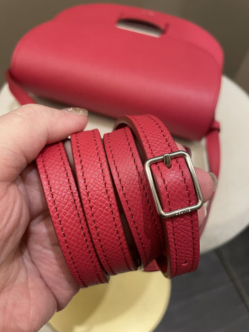 Open image in slideshow, Celine Trotteur Bag Light Red (Epsom Like) Leather