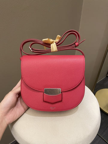 Open image in slideshow, Celine Trotteur Bag Light Red (Epsom Like) Leather