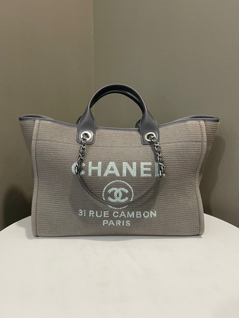 Chanel Deauville Tote Ash Grey