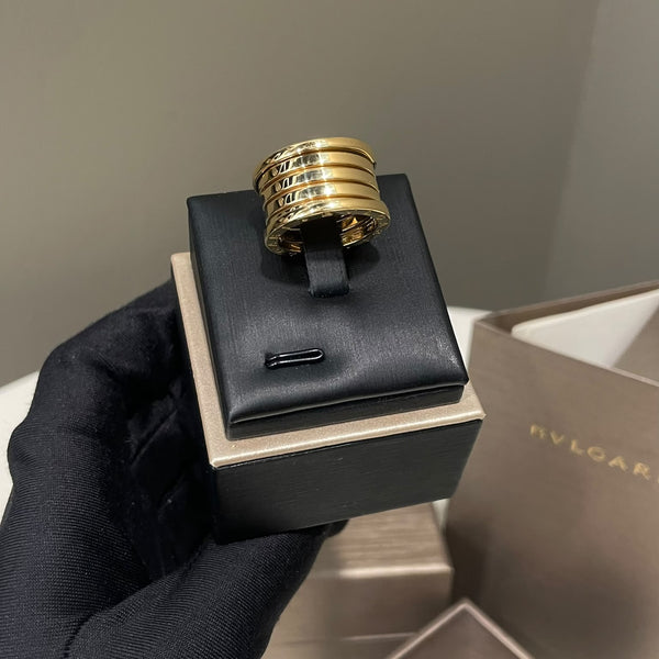 Bvlgari B.zero 4 Band Ring 18K Yellow Gold