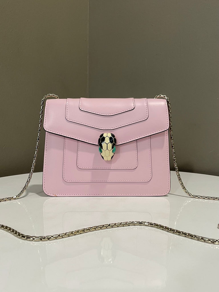 Bvlgari Sepenti Forever Bag Pink Calf