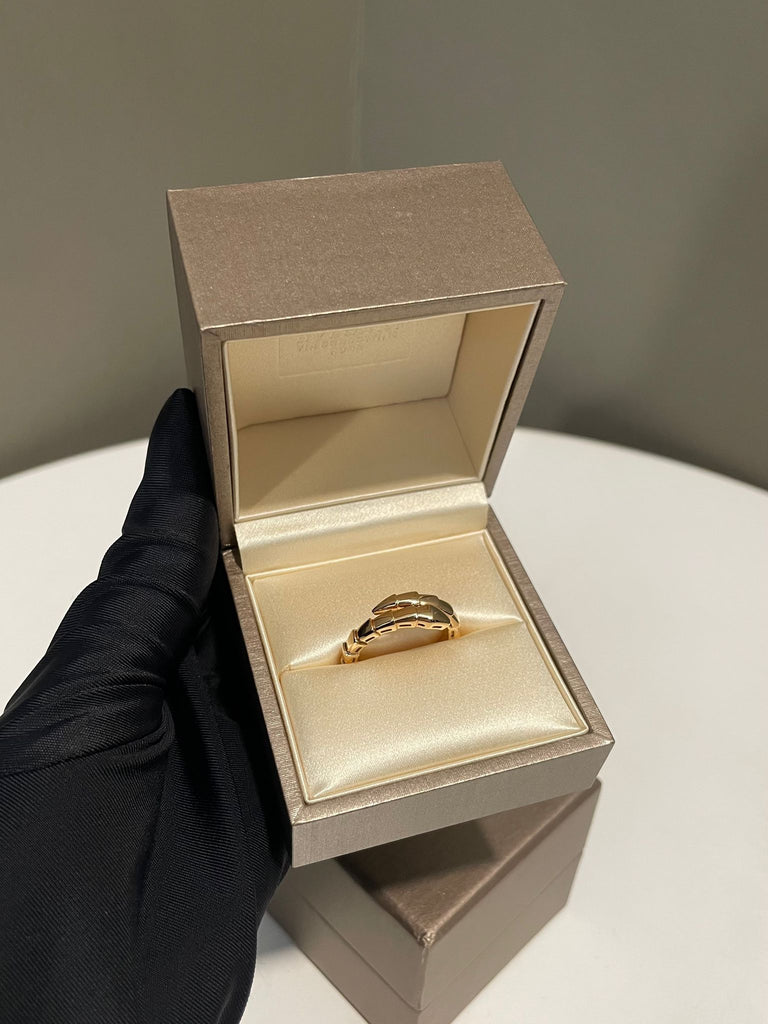 Bvlgari Serpenti Viper Ring 18K Rose Gold