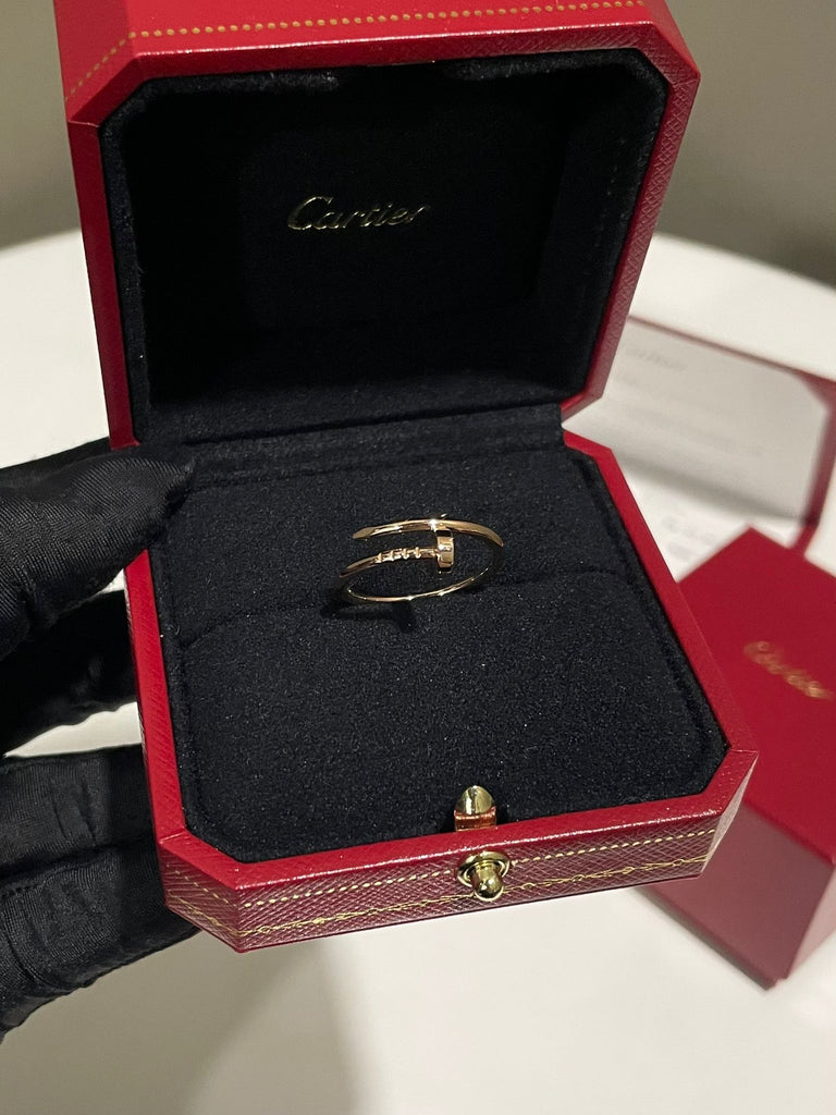 Cartier JUC Ring 18K Rose Gold Small Model Size 55