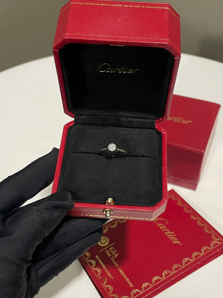 Cartier Solitaire 1895 Engagement Ring Platinum