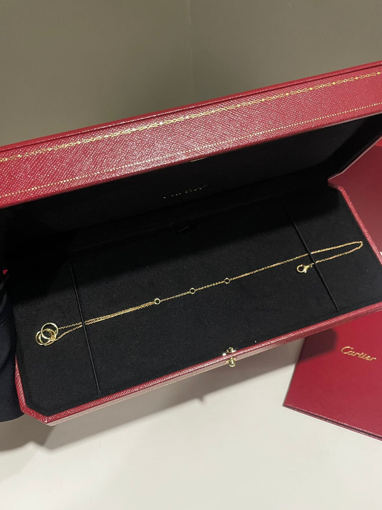 Cartier Trinity Bracelet, On Chain 18K Yellow Gold